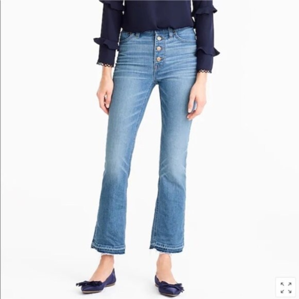 JCREW Billie Demi Boot Crop Jeans